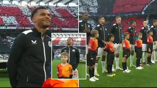 Everyone spotted Jacob Murphy's reaction when the Champions League anthem blasted out