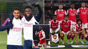 Reiss Nelson sends four-word message to Eddie Nketiah ahead of Arsenal vs West Ham