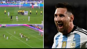 Lionel Messi wins the game for Argentina with stunning late free kick
