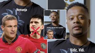 Patrice Evra decided between Man United players past and present, he picked Nemanja Vidic over Harry Maguire so quickly