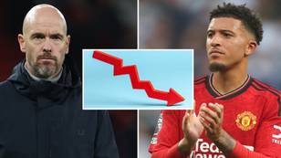 Only two players have seen their transfer value drop more than Jadon Sancho in the last two years