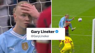 Gary Lineker does not hold back on Erling Haaland missing sitter in Manchester Derby