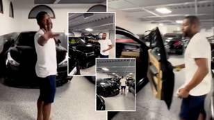 Floyd Mayweather shows off his illustrious car collection with the former world champion boasting dozens of impressive motors