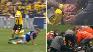 Marco Reus visibly emotional after being stretchered off with horrific injury two months before World Cup