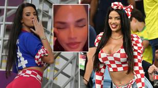 Ex-Miss Croatia in tears as she leaves Qatar following the World Cup