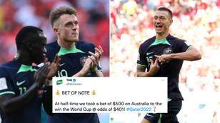 Punter puts $500 on Australia to win the World Cup with the new TAB app, it's paying $200,000