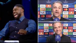 Micah Richards’ response is gold as PSG boss Luis Enrique makes bold admission to CBS panel