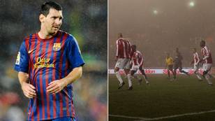 Lionel Messi's cold response when asked if he could do it 'on a cold windy night in Stoke'