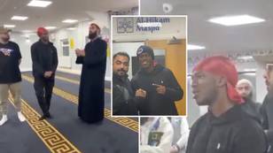 KSI spotted attending a mosque in Bradford just days after apologising for using a racist slur