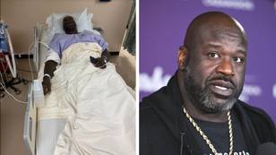 Fans concerned for Shaquille O'Neal after photograph from hospital bed emerges