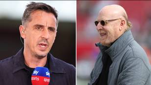 Gary Neville reacts to the news that Man United ‘will be taken off the market’