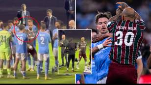 Footage shows Felipe Melo and Jack Grealish altercation during Club World Cup medal ceremony