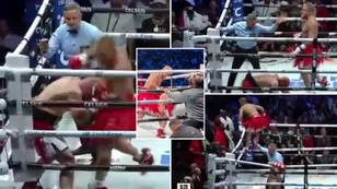 Jake Paul got first round knockout but fans think he should of been disqualified