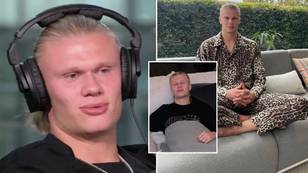 Erling Haaland reveals he tapes his mouth shut when he sleeps at night