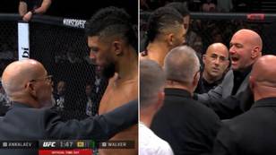 What UFC fighter Johnny Walker told the doctor to get his fight stopped, Dana White is fuming