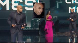Thierry Henry takes matters into his own hands and rips into Spurs when collecting Lionel Messi's The Best FIFA Men's Player award