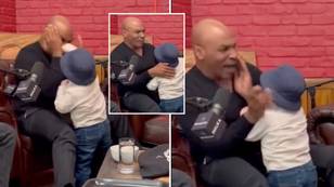 Hasbulla Magomedov throws hands with former world heavyweight champion Mike Tyson