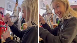 Arsenal star Leah Williamson buys and pours post-match drinks for entire pub