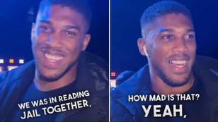 "How mad is that?" - Footage emerges of Anthony Joshua bumping into fellow former inmate from Reading Prison