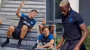 Victor Osimhen completely blanked his Napoli teammates during team meet-up after social media insults