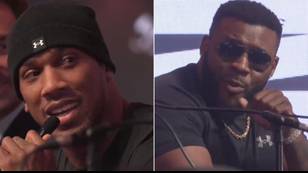 Anthony Joshua and Jarrell Miller got into it in heated, X-rated press conference