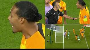 Virgil van Dijk fumes at referee again during Netherlands match after receiving £100k fine