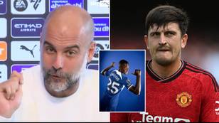 Pep Guardiola name drops Harry Maguire in heated press conference rant about Chelsea's spending