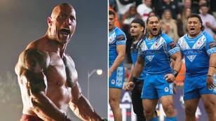 Rugby league fans are desperate for Dwayne 'The Rock' Johnson to support Samoa in the World Cup final