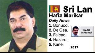 Sri Lankan journalist Hafiz Marikar is responsible for the strangest Ballon d'Or votes ever