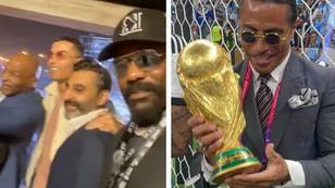Derek Chisora compared to Salt Bae at World Cup Final after photobombing Mike Tyson and Cristiano Ronaldo