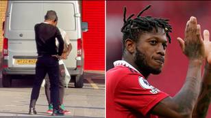 Man United fans think Fred is leaving after Marco Silva 'got off the bus' to speak with him