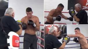 Fans react after KSI posts Nate Diaz sparring footage ahead of Jake Paul fight