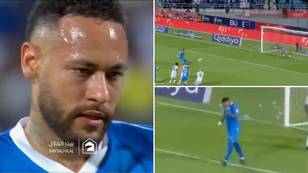 Neymar misses penalty for Al Hilal with club legend Salem Al-Dawsari on the pitch
