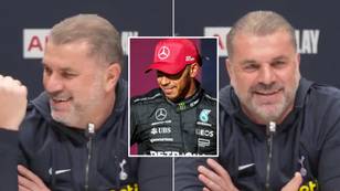 Ange Postecoglou left fuming after Spurs missed out on 'good opportunity' in hilarious Lewis Hamilton joke