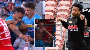 NRL stars channel their inner Israel Adesanya by copying his iconic celebration