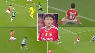 Man Utd fans are getting excited about Joao Neves as comp of Portuguese wonderkid's performance vs Sporting goes viral