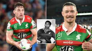 Fans are loving the Rabbitohs' retro John Sattler tribute jersey, it's a thing of beauty
