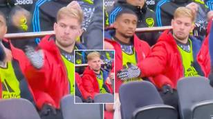 Emile Smith-Rowe's handshake snubbed by Arsenal teammate in awkward moment, he looked devastated