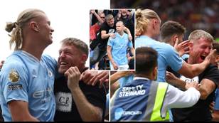 Man City fan who mobbed Erling Haaland against Sheffield United is a world-champion boxer
