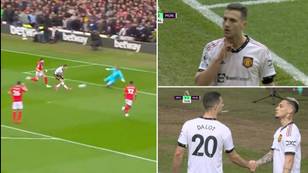 Diogo Dalot combines superbly with Antony for first Premier League goal, produces cold celebration