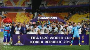 What happened to the England squad that lifted the U20 World Cup in 2017?