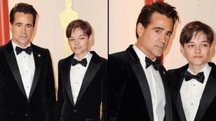 Colin Farrell takes 13-year-old son to Oscars