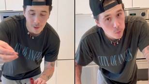 Brooklyn Beckham trolled for grilled cheese sandwich tutorial