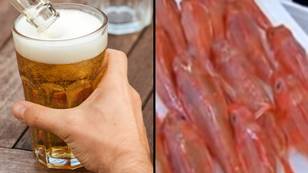 People are horrified after realising there's fish guts in pints of beer