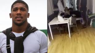 People Split Over Video Of Anthony Joshua Threatening To Crack Students' Jaws