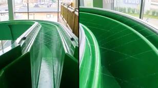 People have huge concerns after seeing how world's first stand-up waterslide works