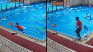 Horror warning to parents as pool incident shows dangers of inflatables