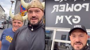 Tyson and John Fury travel to The Mountain's gym in Iceland to confront him, he isn't there