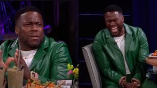 Kevin Hart stutters as James Corden asks him how much he made from the Jumanji sequel