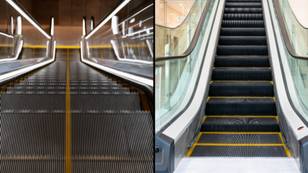 Real reason escalator steps have grooves in them